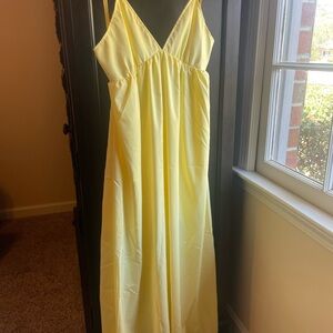 H&M Yellow Maxi Dress